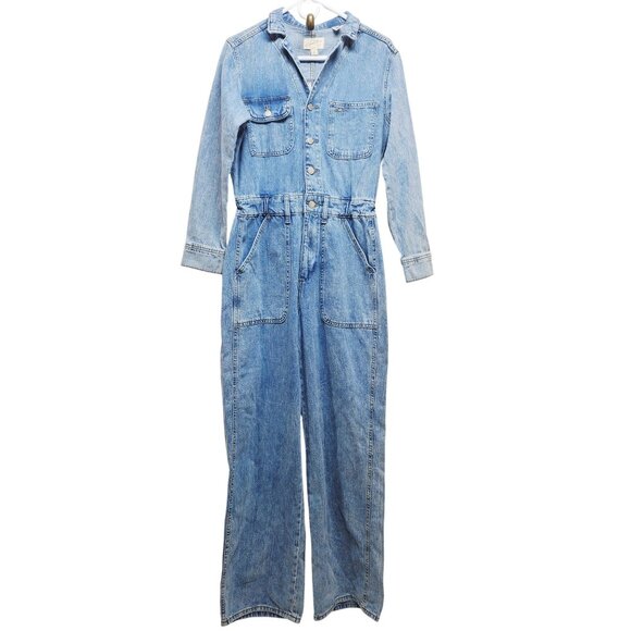 Universal Thread Womens Denim Jumpsuit Overalls Size 4/Regular - Picture 1 of 7